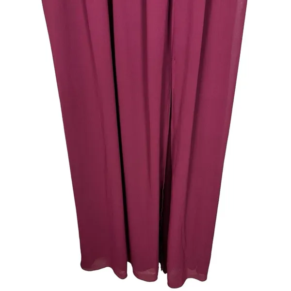 Lulu’s Lost in the Moment Maxi Gown Burgundy Bridesmaid Dress Size Small NWT - Image 9