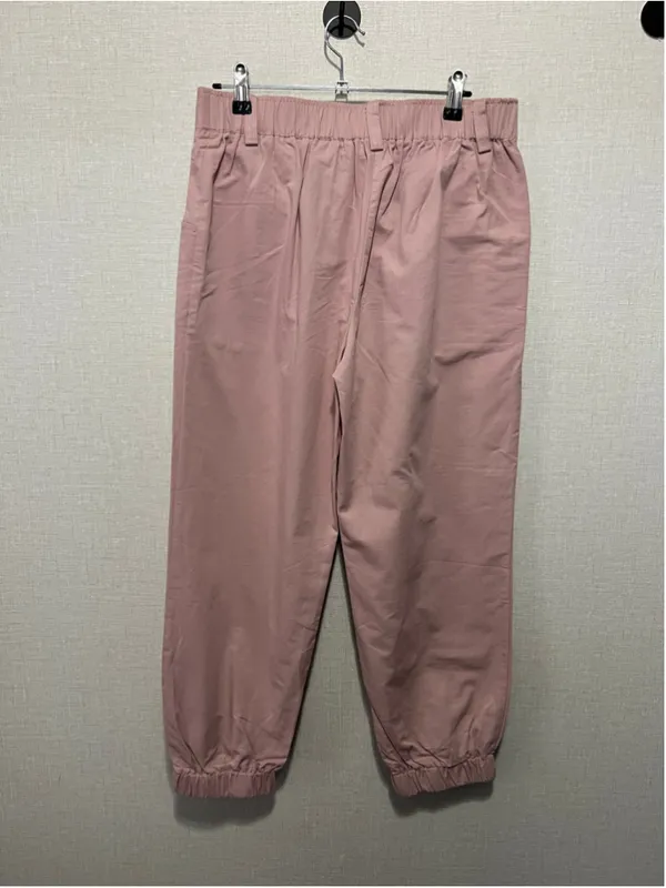 NWT Halara Dusty Pink High Waist Elastic Cotton Tapered Leg Jogger Style Pants - Image 4