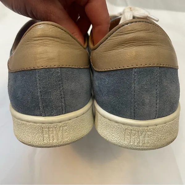 Frye Alexis Low Lace Aqua Suede Sneakers size 8 - Image 5