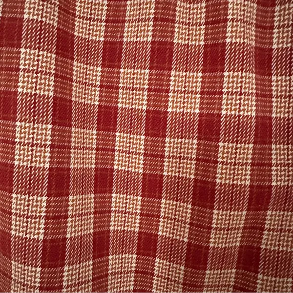 Brandy Melville Tilden Plaid Flannel Pants One Size Elastic Waist High Rise Red - Image 3