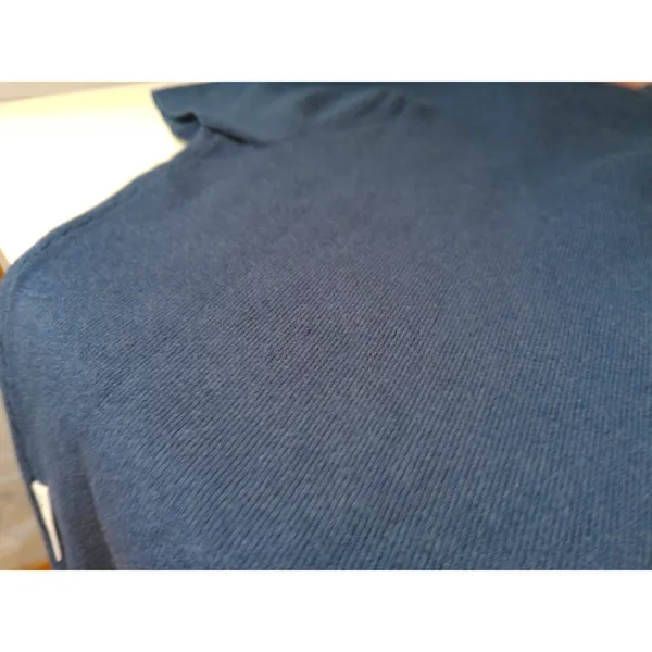 Aerie OFFLINE Short Sleeve‎ Knit Polo Sweater Navy Blue M NWT 1301-2188 - Image 10