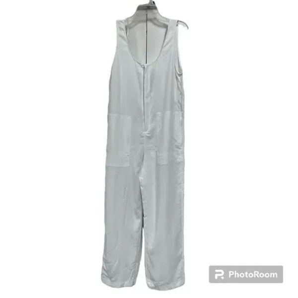 ✨Zara Jumpsuit White Long Flowy Sz XS Oversized Overalls✨ - Image 7