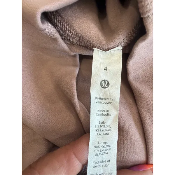 Lululemon Align High Rise Crop 23" Size 4 Dusty Mauve LW6BGLS Yoga Leggings - Image 3