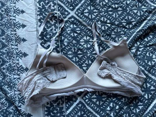 Aerie Cream Lace Wireless Bra - Image 3