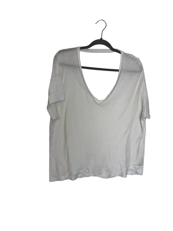 👕 We The Free Deep V Neck Oversized Tee‎ Medium Relaxed Casual Top 🤍 - Image 2
