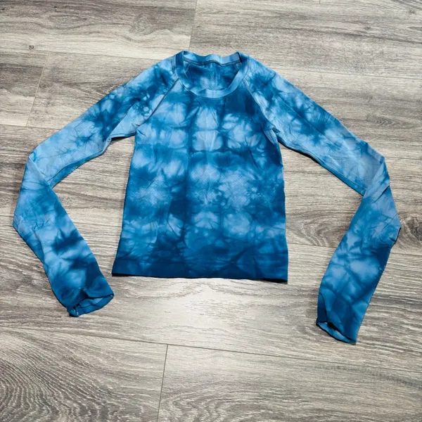 Lululemon‎ Swiftly Tech Long Sleeve Shirt 2.0 Race Length Marble Dye Commander - Image 4