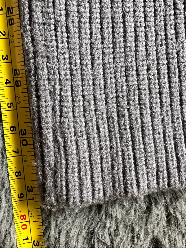 Edikted Wynter Knit Sweater Cargo Pants in gray melange, size M - Image 7