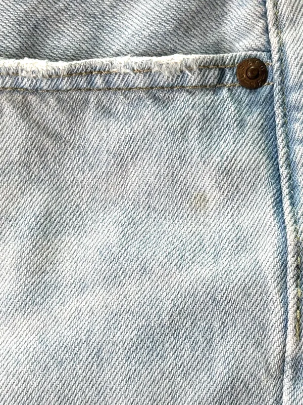 Levi’s Premium 501 Women’s W30 High Rise Cutoff Denim Shorts Distressed Blue - Image 10
