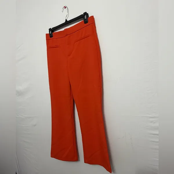 ZARA Orange Dress Pants Women’s Size M Straight Leg(A282)✨ - Image 5