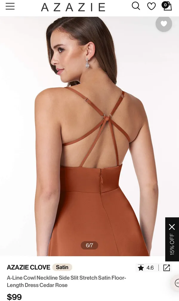 Azazie Clove Formal Gown/dress - Image 2