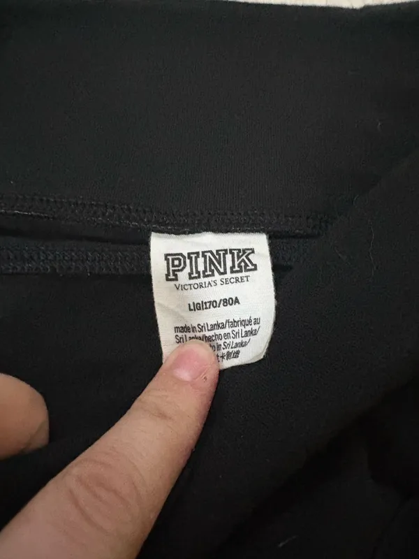 PINK Victoria’s Secret Black Crossover Leggings - Image 2
