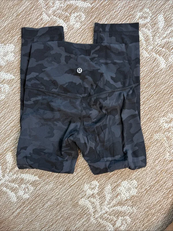 Lululemon Black Camo High-Waist Leggings - Image 2