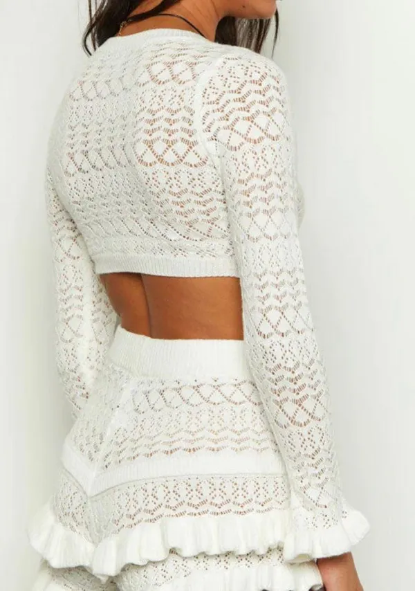 Beginning Boutique Embroidered Knit Top - Image 3
