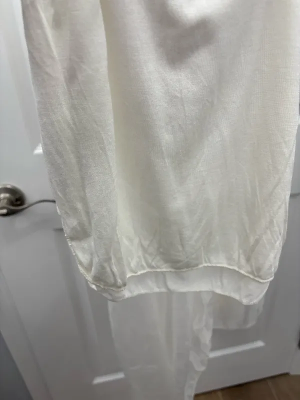 Made In Italy White silk pants size one size fits most - Image 4