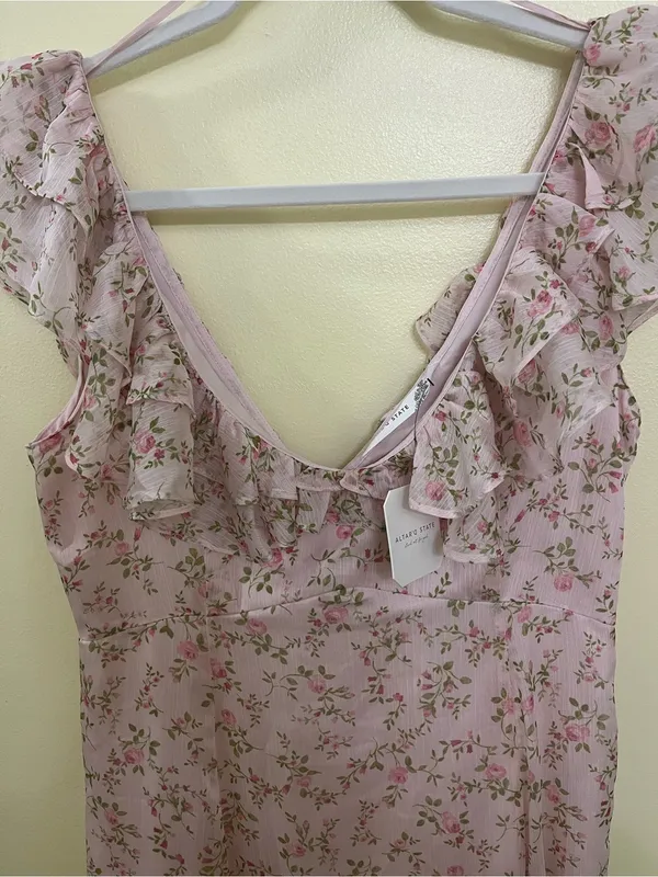 NEW Altar’d State Pink Floral Maxi Dress Size Small Available NWT - Image 7