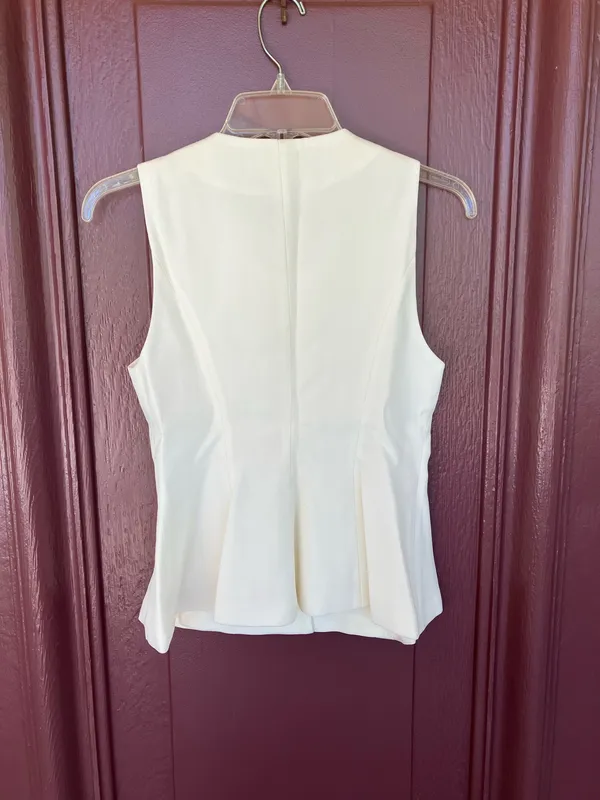 ZARA Peplum Top White - Image 3