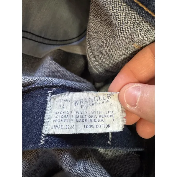 Wrangler No‎ Fault Denim Jeans Women Size 14 Western Country Made in USA Vintage - Image 9