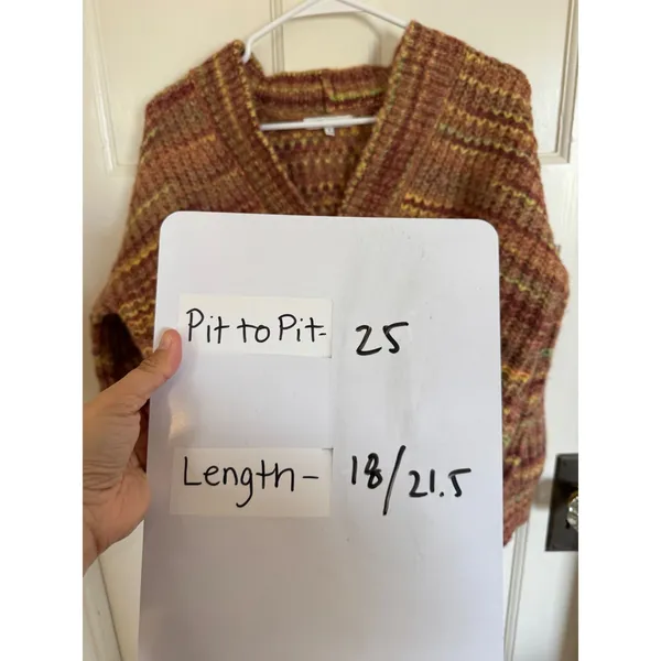 Madewell Space-Dyed Waller Crop Cardigan Sweater size small - Image 9