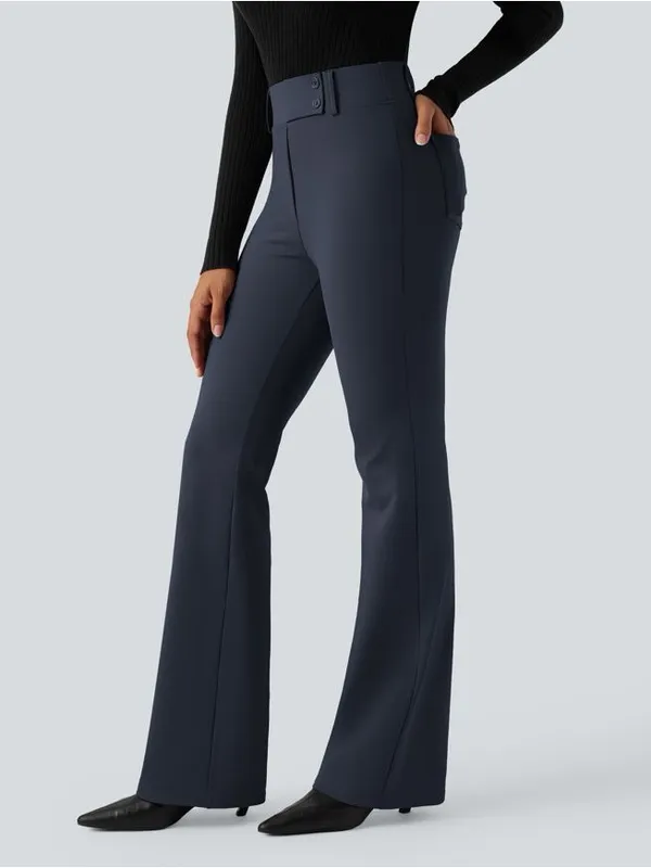 Halara Flex™ DayStretch High Waisted Flare Work Pants with Pockets size xs - Image 3