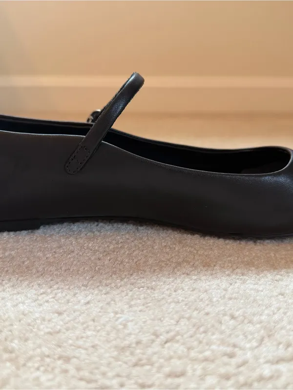 Steve Madden‎ Maple Black Leather Mary Jane Ballet Flats Size 12 - Image 10