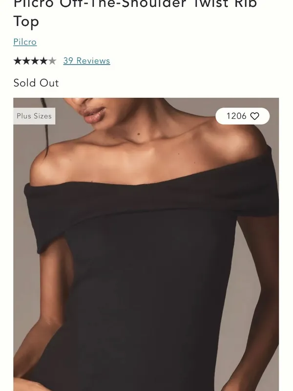 Anthropologie Pilcro Women’s Off the Shoulder Twist Rib Top Size XXS - Image 3