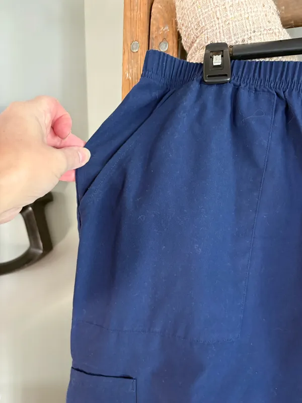 Scrubstar size 2X blue elastic waist, scrub pants - Image 2