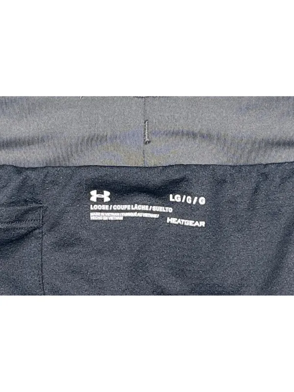 Under Armour HeatGear Dark Gray Pink Running Shorts LG - Image 7
