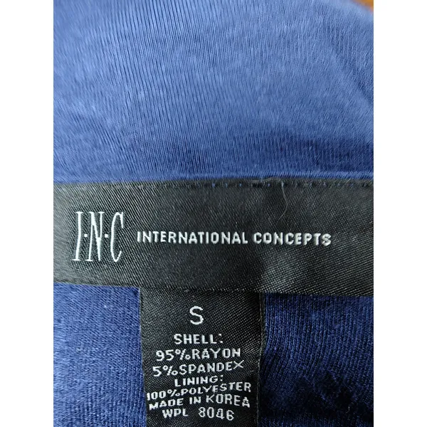 Women INC International Concepts Dress Blue Size S - Image 6