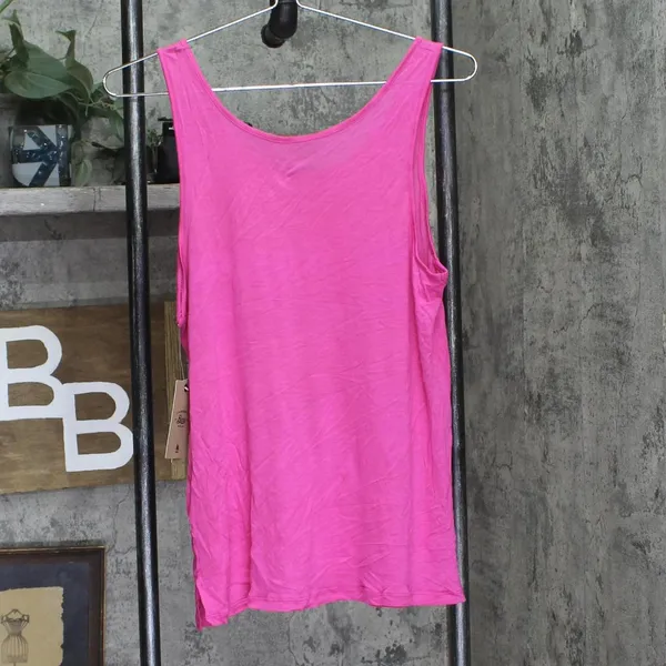 NWT Bass Womens Sleeveless Tank Scoop Neck Top 480321173 Pink M - Image 3