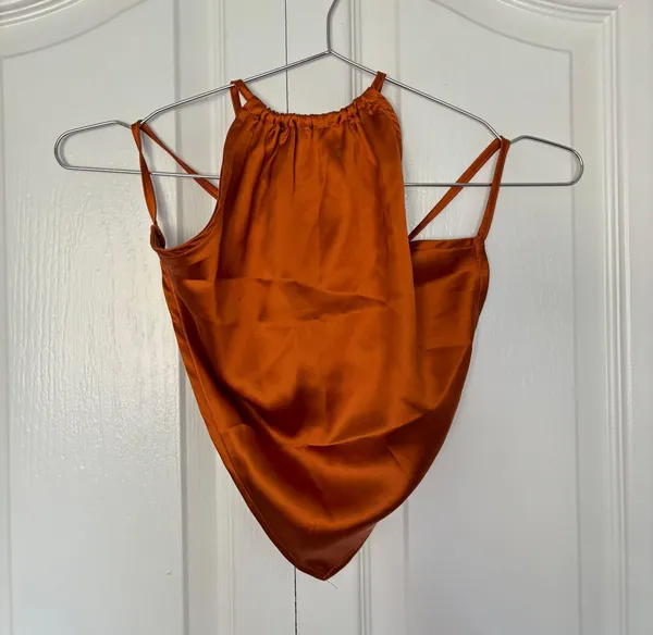 Orange Backless Top Size XS - Image 2