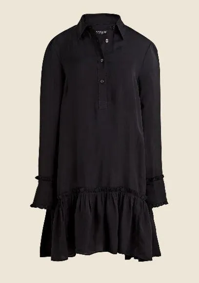 J. Crew Women’s Amelia Popover Shirtdress in drapey viscose twill Size XS #CF660 - Image 4