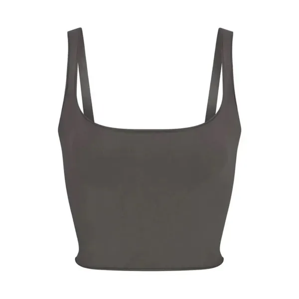 Nwt Rare Skims Raw Edge Cami Tank Top In Thunder 3x - Image 3