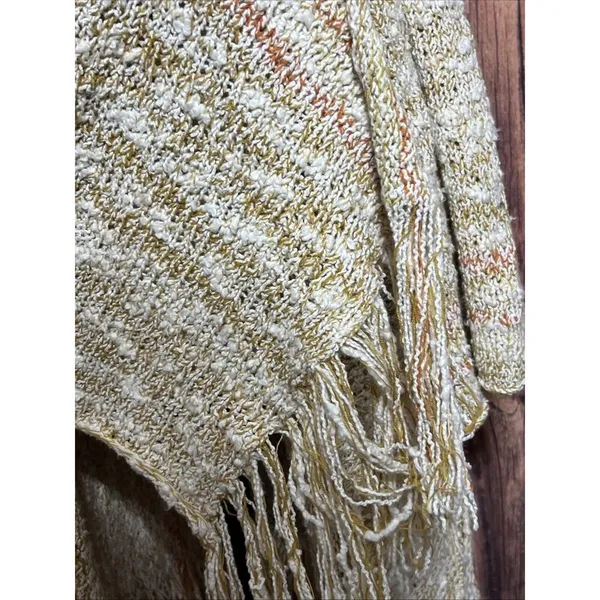 Free People fringe knit Duster Poncho Lucia Size Small Boho Festival Cardigan - Image 8