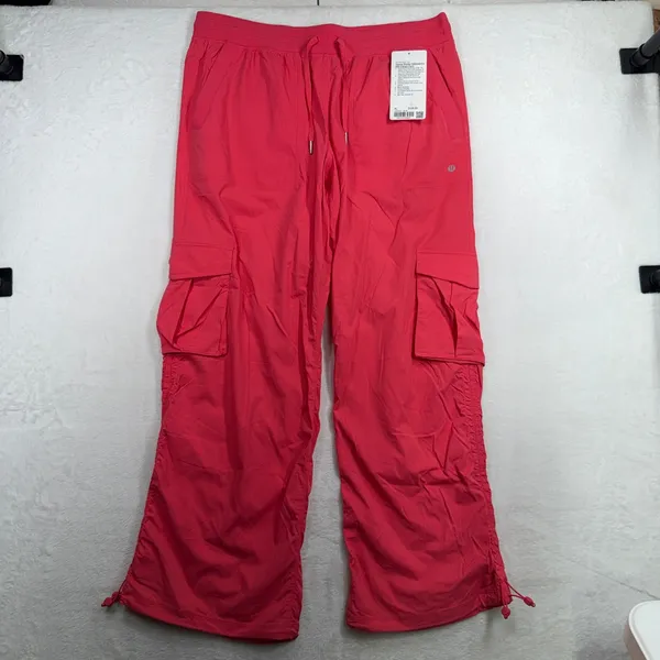 Lululemon XL Dance Studio Relaxed Fit Mid Rise Cargo Pants Glaze Pink Stretch - Image 3