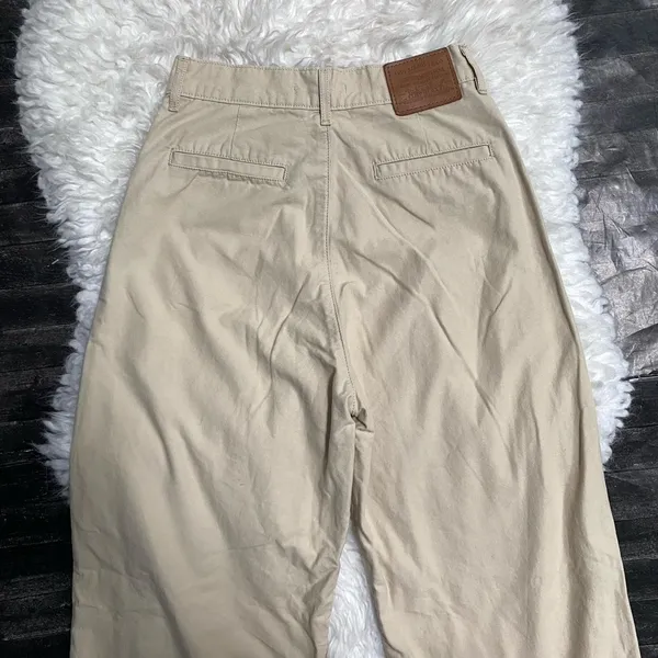 Levi'S Light Brown Tan High Loose Flare Pants Y2k Soft Grunge Light Academia - Image 7