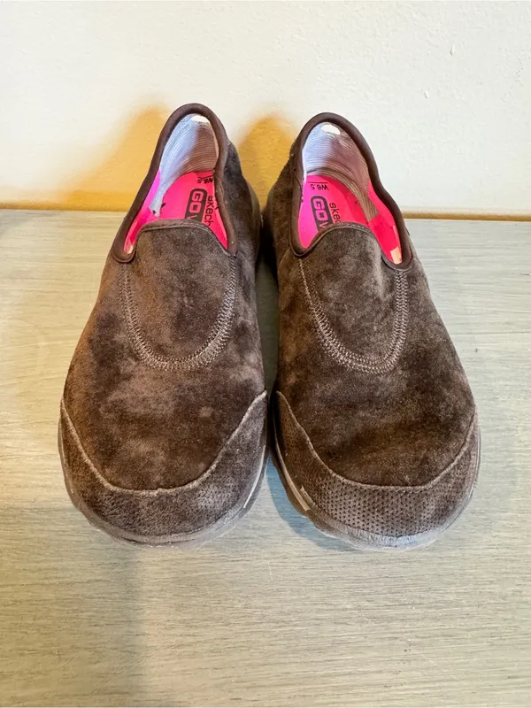 Skechers‎ womens go walk original shoes - chocolate - 6.5 Slip On Brown - Image 2