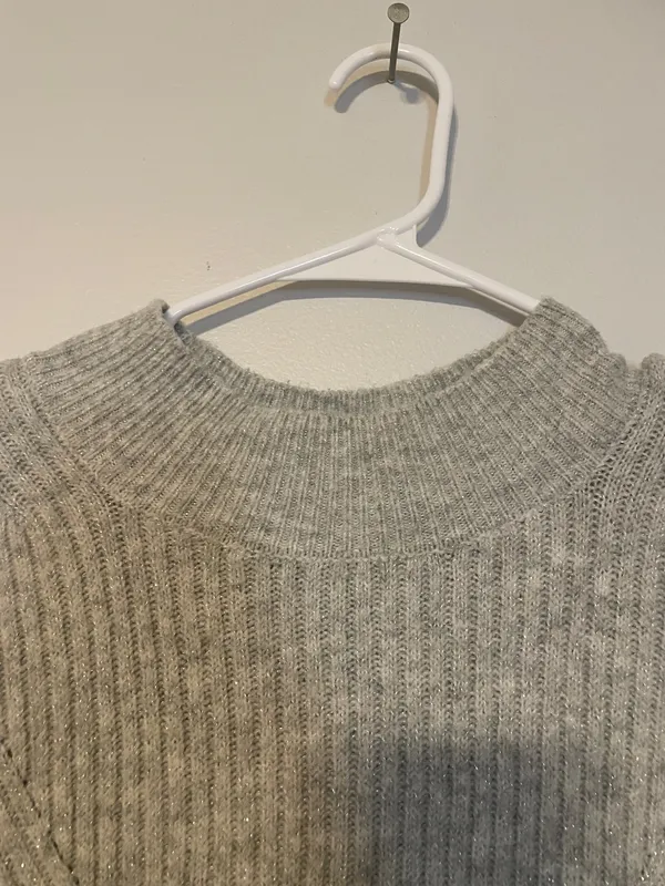 A New Day Sparkly Grey Sweater Dress - Image 3