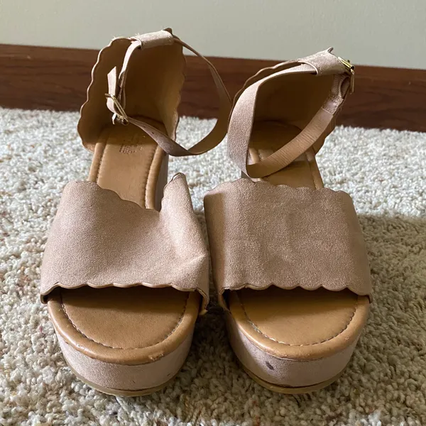 Charlotte Russe Open Toe Wedges - Image 6