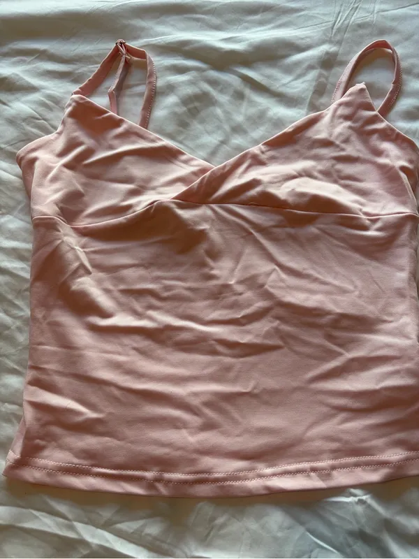 Amazon Light Pink V-Neck Cami Tank Top - Image 2