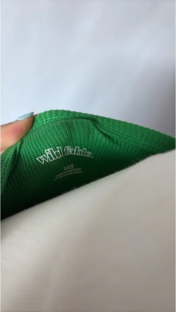 Wild Fable Green Crop Tank Top - Image 3