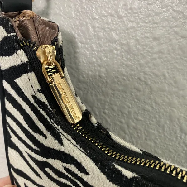 Y2K Zebra Print Crossbody Shoulder Bag 2000s McBling Bratzcore Animal Print Boho - Image 4