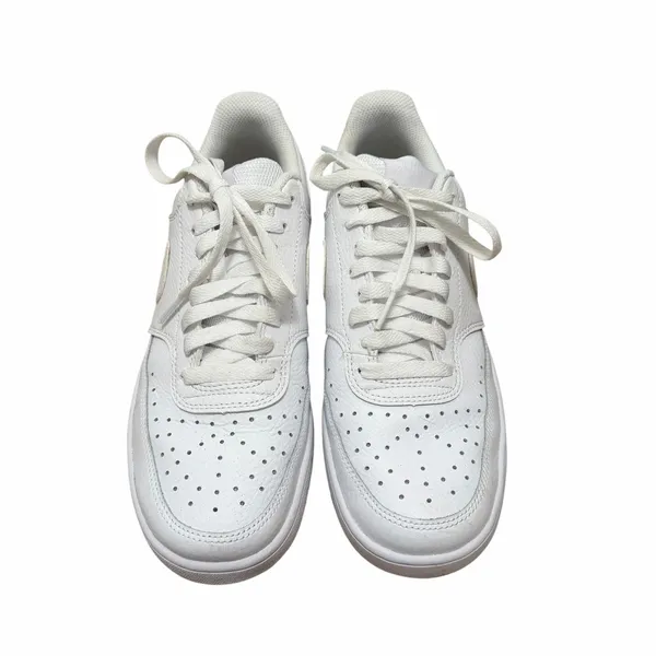 Nike White Court Vision Low Sneakers Sz 8.5 - Image 2