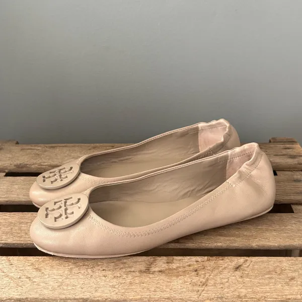 Tory Burch Minnie Flats‎ Size 7.5 A30 - Image 2