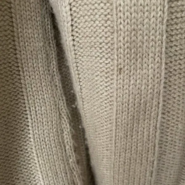 Carolyn‎ Taylor Open Front Tan Open Knit Button Detail Long Sleeve Bell Sz Small - Image 5