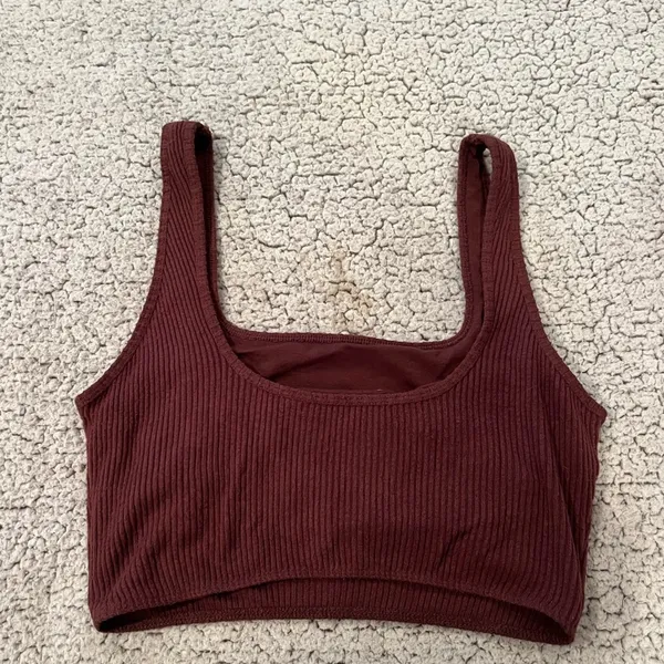 Abercrombie Brown ribbed seamless tank - Image 2