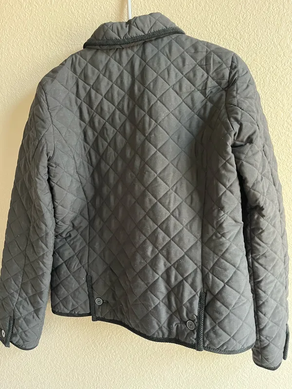 Small black Chaps quilted jacket  - Image 4