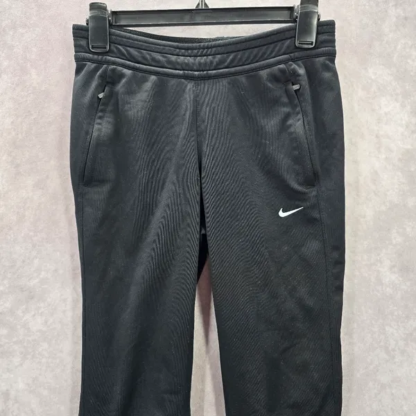 Nike Black Cropped Capri Pull On Athletic Running Jogger Pants Extra Small XS‎ - Image 3