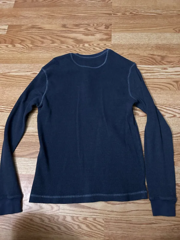 The Mountain Blue waffle knit long sleeve - Image 3