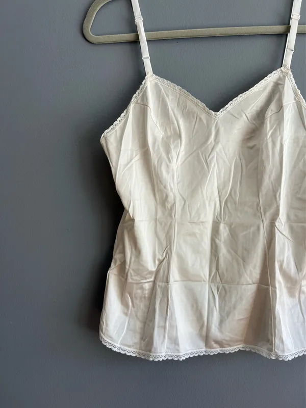 Cream colored slip tank top (XS/S) - Image 4