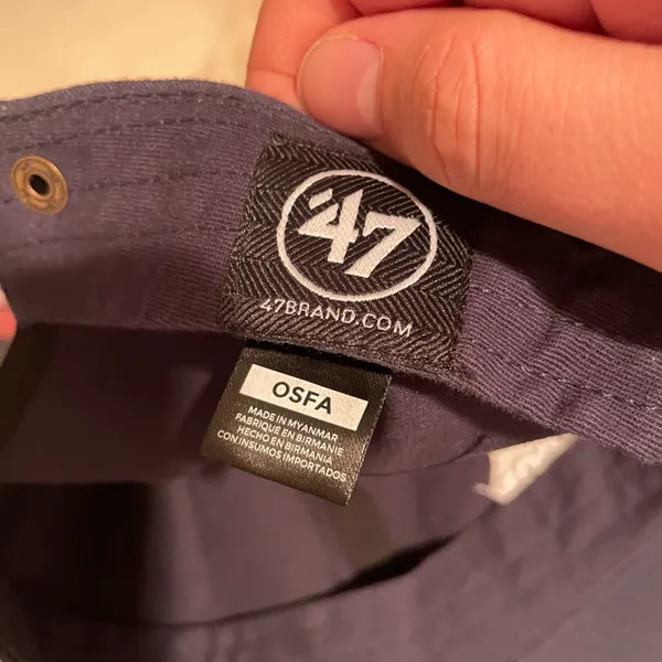 ‘47 Adult 2024 MLB Postseason New York Yankees Navy Cleanup Baseball Hat NWT - Image 8